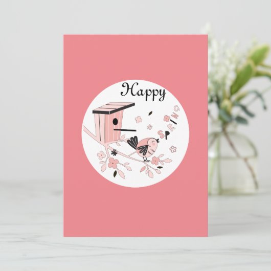 Happy Easter | Steekproef Feestdagenkaart (Staand voorkant)