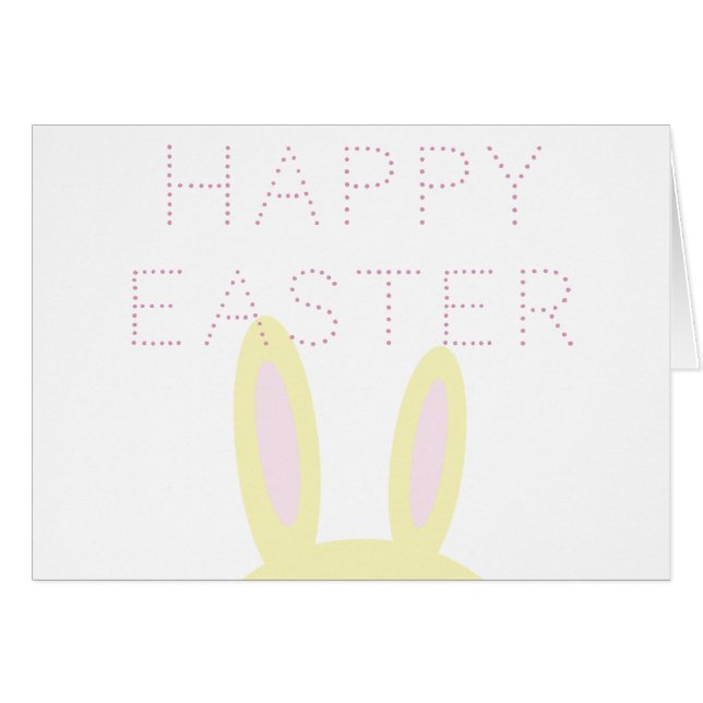 Happy Easter | Steenroze en geel tandvlees (Voorkant Horizontaal)
