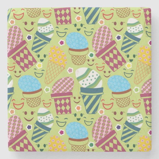 Happy Easter Stenen Onderzetter (Voorkant)