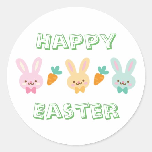 Happy Easter Sticker (Voorkant)