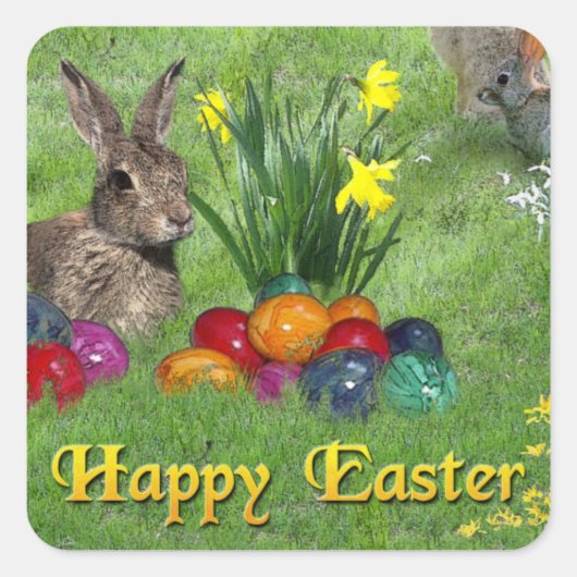 Happy Easter Sticker (Voorkant)