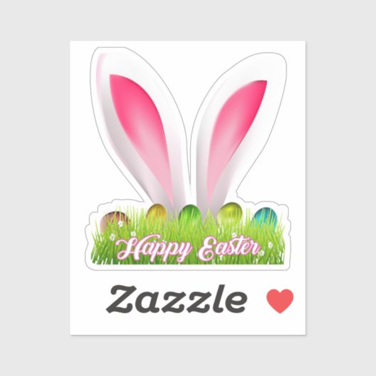 Happy Easter Sticker (Vel)