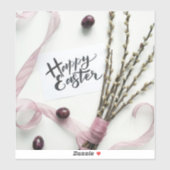 HAPPY EASTER STICKER (Vel)