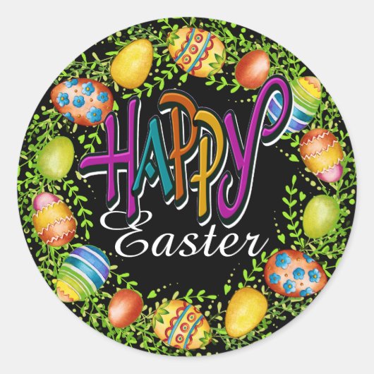 Happy Easter Sticker (Voorkant)