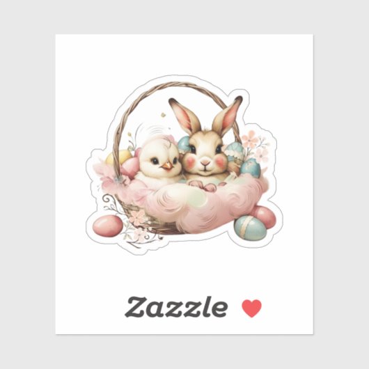 Happy Easter Sticker (Vel)