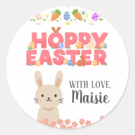 Happy Easter sticker gepersonaliseerd