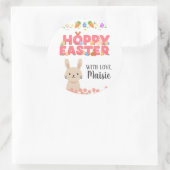 Happy Easter sticker gepersonaliseerd (Tas)