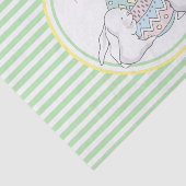 Happy Easter | Stompen en groene strepen Tissuepapier (Detail)