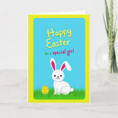 Happy Easter Striped Egg Card Kaart (Voorkant)