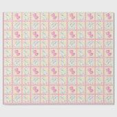 Happy Easter Stuff Bunnies Cadeaupapier (Vlak)