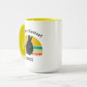 Happy Easter Sunset Bunny Silhouette Mok (Voorkant links)