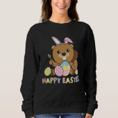 Happy Easter Sweet Beaver For Easter With Easter E Trui (Voorkant)