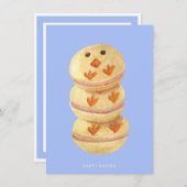 Happy Easter Sweet Chick Macarons Holiday Kaart (Voorkant / Achterkant)