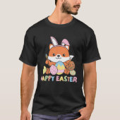 Happy Easter Sweet Fox For Easter With Easter Eggs T-shirt (Voorkant)