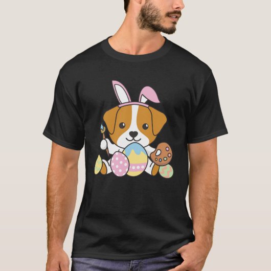 Happy Easter Sweet Jack Russell For Easter With Ea T-shirt (Voorkant)