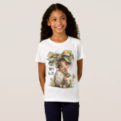 Happy Easter – Sweet Springtime Bow Tee for Kids T-shirt (Voorkant volledig)