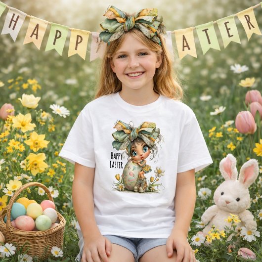 Happy Easter – Sweet Springtime Bow Tee for Kids T-shirt