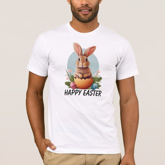 Happy easter t-shirt (Voorkant)