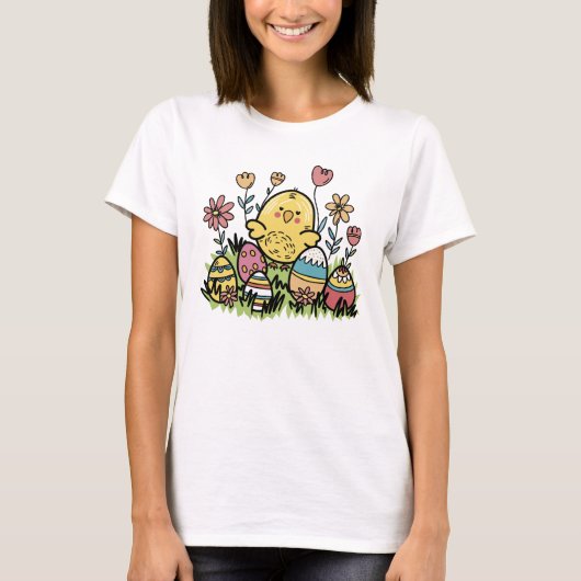 Happy Easter T-shirt: leuk en feestelijk design T-shirt (Voorkant)