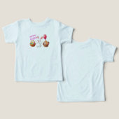 Happy Easter T-shirt voor peuters (Ontwerp Voorkant & Achterkant)