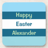  Happy Easter-tekst Bier Onderzetter (Voorkant)