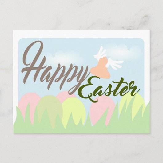 Happy Easter Tender Pastel Colors postcard Feestdagenkaart (Voorkant)
