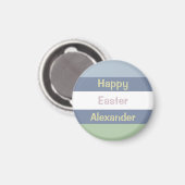  Happy Easter Text Beverage Coaster Magneet (Voorkant / Achterkant)