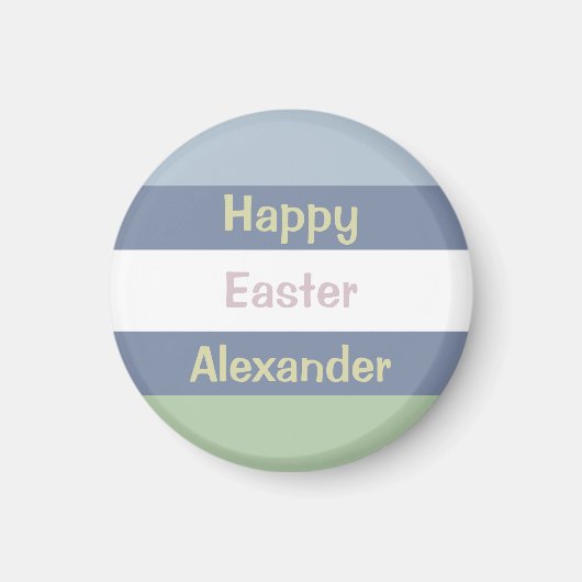  Happy Easter Text Beverage Coaster Magneet (Voorkant)