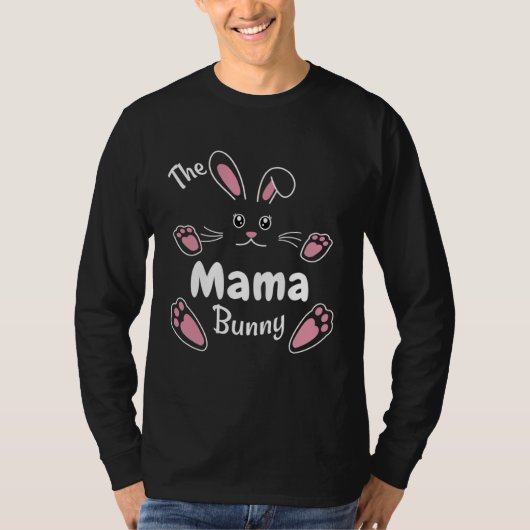 Happy Easter The Mama Bunny  Matching Family Easte T-shirt (Voorkant)