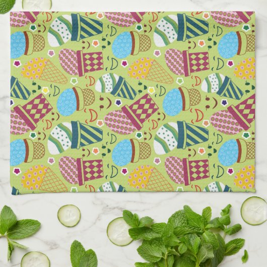 Happy Easter Theedoek (Gevouwen)