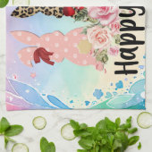 Happy Easter Theedoek (Gevouwen)