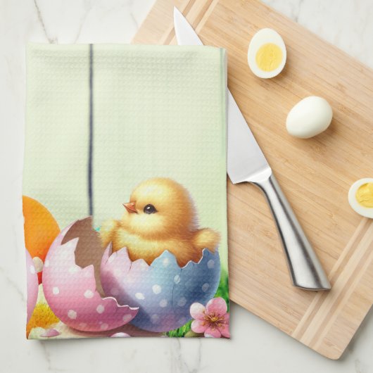 Happy Easter Theedoek (Quarter Fold)