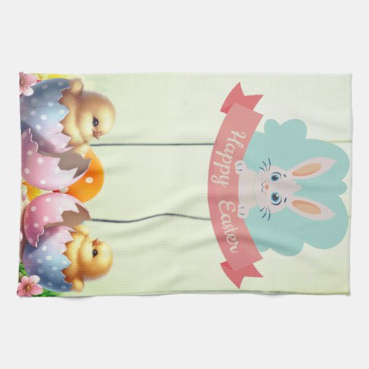 Happy Easter Theedoek (Horizontaal)