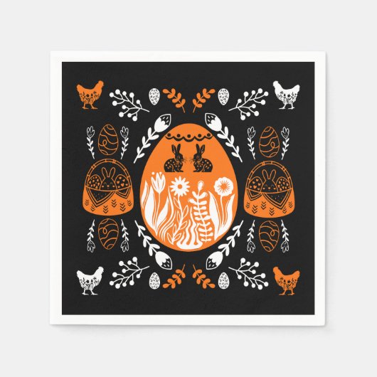 Happy Easter Time Holiday Gift Servet (Voorkant)