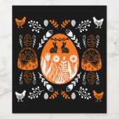 Happy Easter Time Holiday Gift Wijn Etiket (Enkel label)