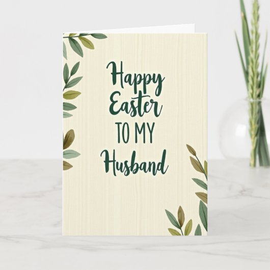 Happy Easter To My Husband Card Kaart (Voorkant)