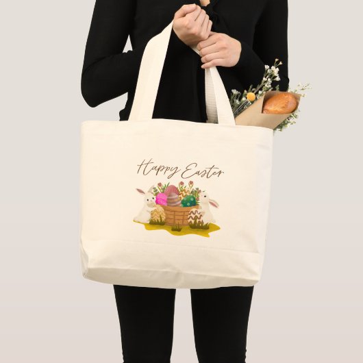 Happy Easter Tote Bag (Voorkant (product))