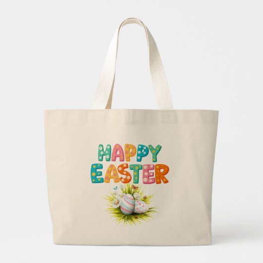 Happy Easter Tote Bag (Achterkant)