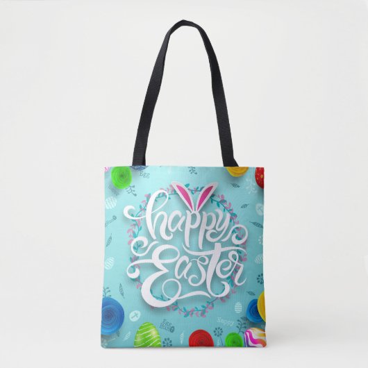 Happy Easter Tote Bag (Voorkant)