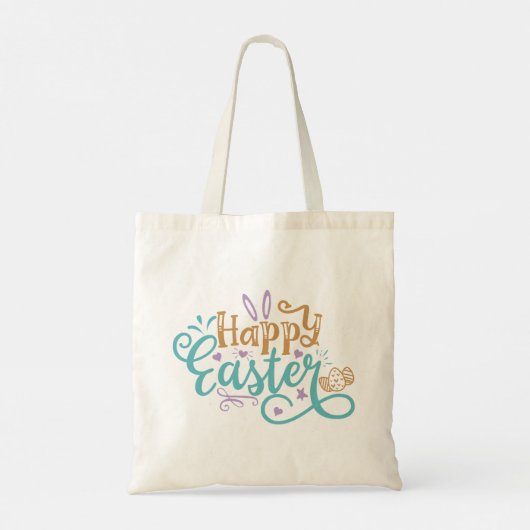Happy Easter Tote Bag (Achterkant)