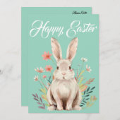 "Happy Easter" Traditional Feestdagenkaart (Voorkant / Achterkant)