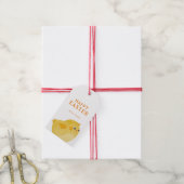 Happy Easter Treat met Little Chicken in Yellow Cadeaulabel (Met Touw)