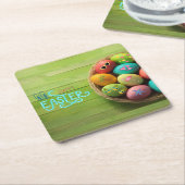Happy Easter Tropical Beach Coastal Home Decor Kartonnen Onderzetters (Schuin)