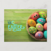 Happy Easter Tropical Beach Coastal Theme Holiday Briefkaart (Voorkant)