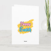 Happy Easter Truck Bunny and vegetables Feestdagen Kaart (Achterkant)