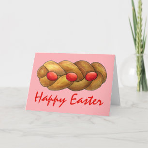 Happy Easter Tsoureki Grieks Armeens Holiday Bread Kaart