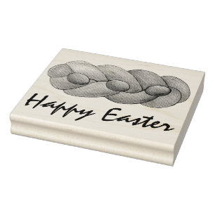 Happy Easter Tsoureki Grieks Armeens Holiday Bread Rubberstempel