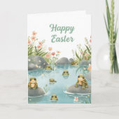 Happy easter  turtles kaart (Voorkant)