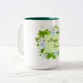 Happy Easter Tweekleurige Koffiemok (Voorkant links)