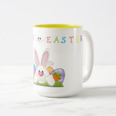 Happy Easter Tweekleurige Koffiemok (Voorkant rechts)